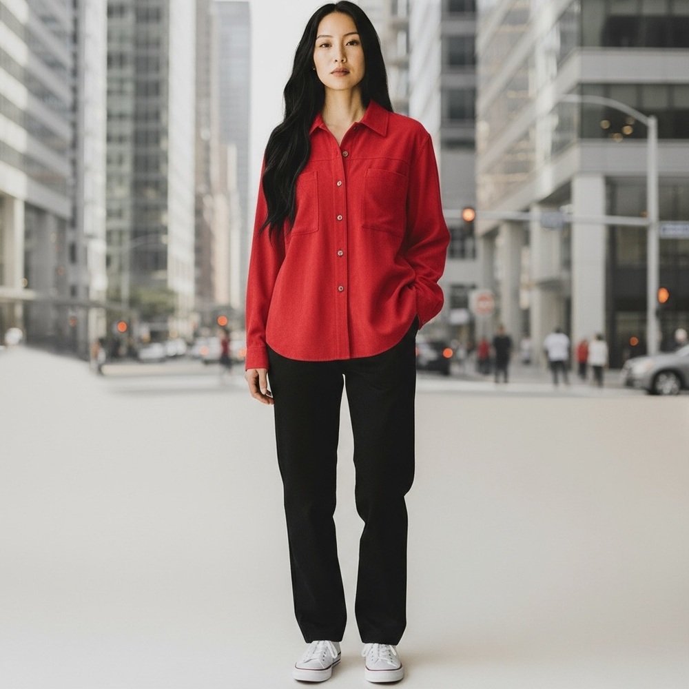 Chico's Design Button-down Silk Blouse - image 1